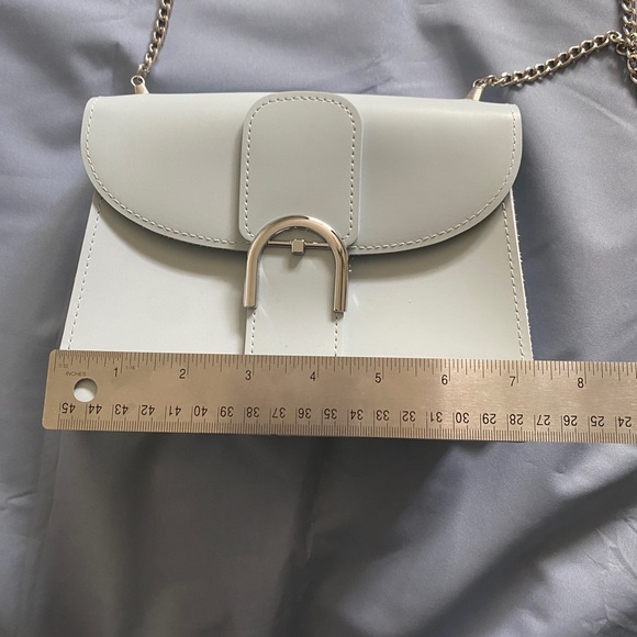 Miniso Japan Pastel Blue Mini Purse Bag with Silver Hardware and Magnetic Clasp - Picture 2 of 7